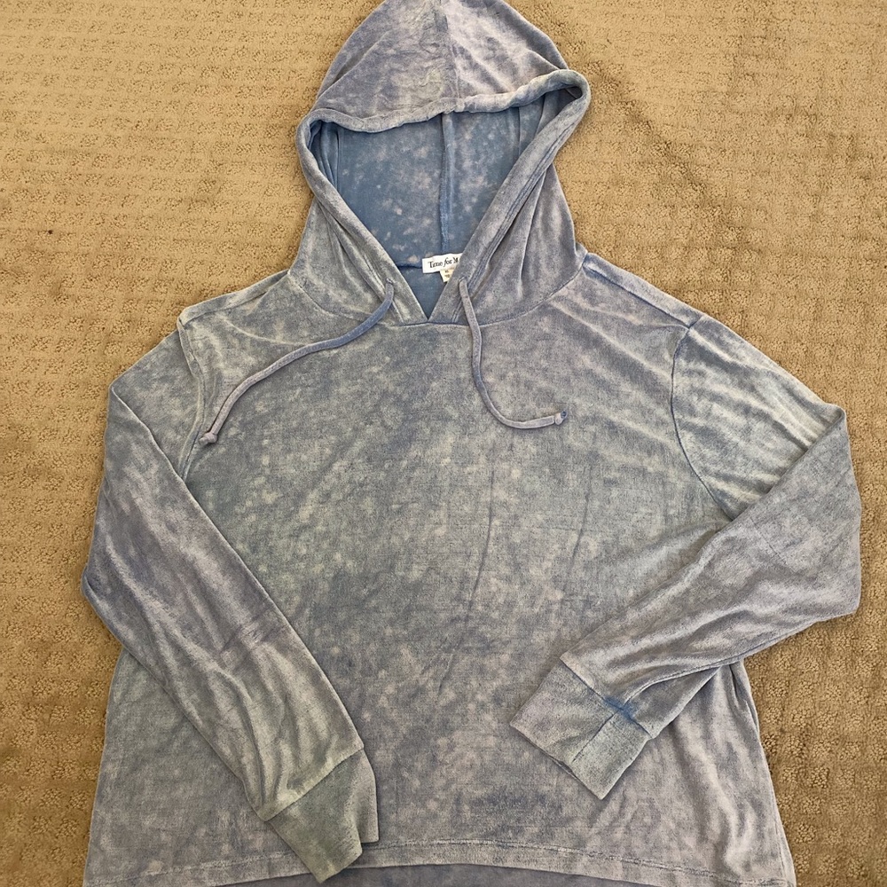 Time For Me Blue Hoodie - XL